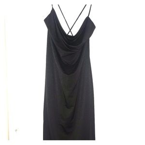 Black Slip dress size Large new with tag